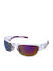 Polaroid Men's Sunglasses with Transparent Horn-Rimmed Frame and Multicolour Polarized Mirror Lens PLD7028/S 141/AI