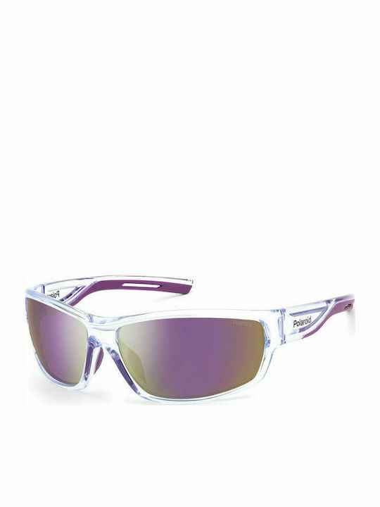 Polaroid Men's Sunglasses with Transparent Acet...