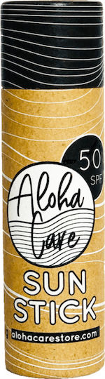 Aloha Care Sun Stick Mineral Stick de Protecție Solară Minerală pentru Față SPF50 cu Nuanță Albastră 20gr