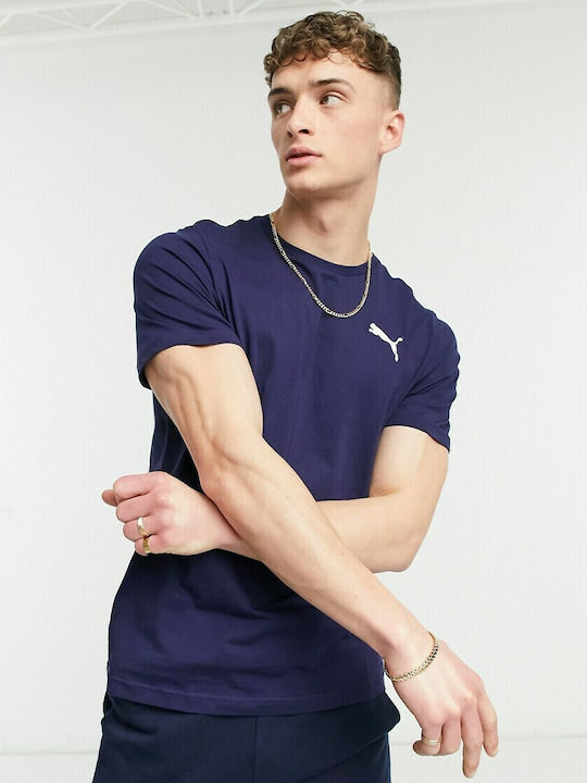 Puma Essentials Men's Short Sleeve T-shirt Navy...