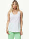 Bodymove -2 Women's Cotton Blouse Sleeveless White