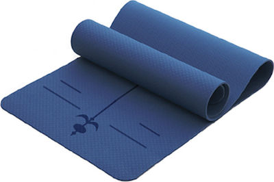 Liga Sport Στρώμα Γυμναστικής Yoga/Pilates Μπλε (185x68x0.6cm)