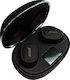 Andowl Q-A253 In-Ear Bluetooth-Freisprecheinrichtung Kopfhörer mit Ladeetui Schwarz