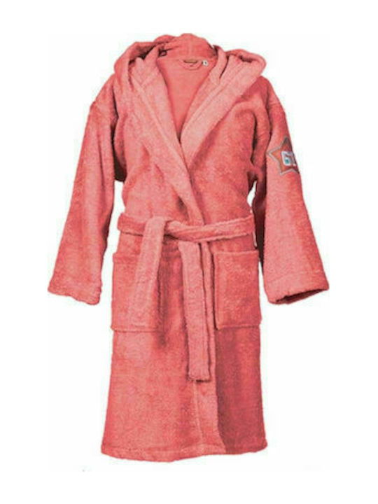 Nef-Nef Kids Hooded Bathrobe Junior Kids Coral