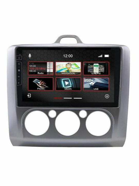 Dynavin Car Audio System for Ford Focus 2004-2010 with A/C (Bluetooth/USB/AUX/WiFi/GPS/Apple-Carplay/Android-Auto) with Touch Screen 9"