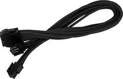 Silverstone 8-Pin EPS - 4 Pin EPS Kabel 0.3m Schwarz (SST-PP07-EPS8B)
