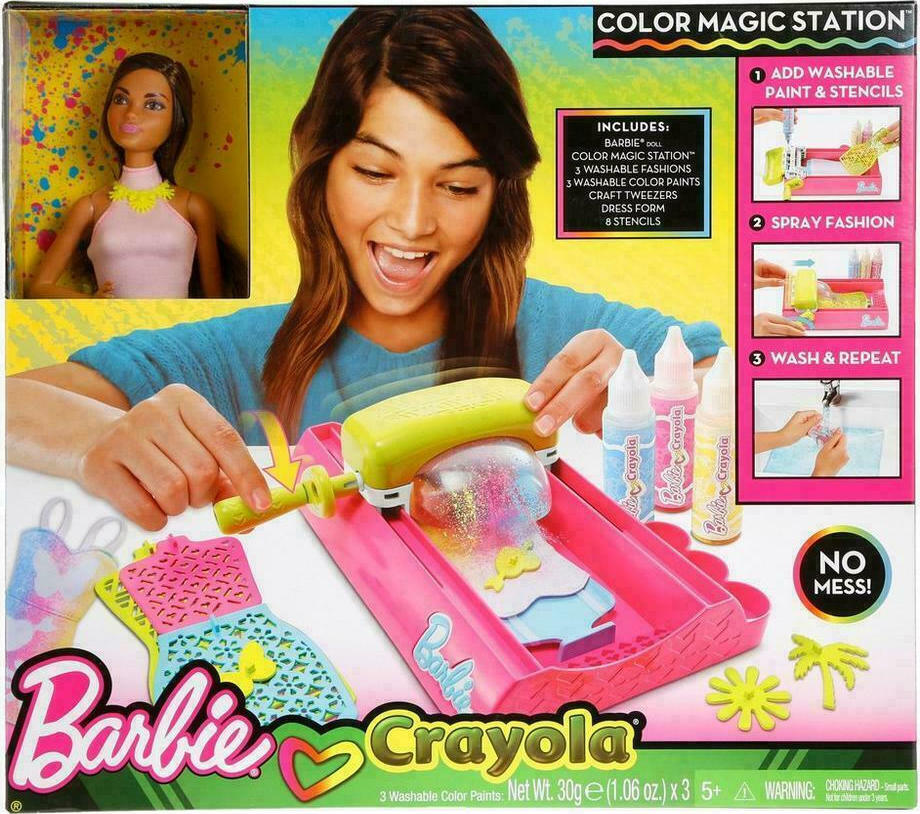 Barbie Crayola Magic Station Doll and Playset - Skroutz.gr