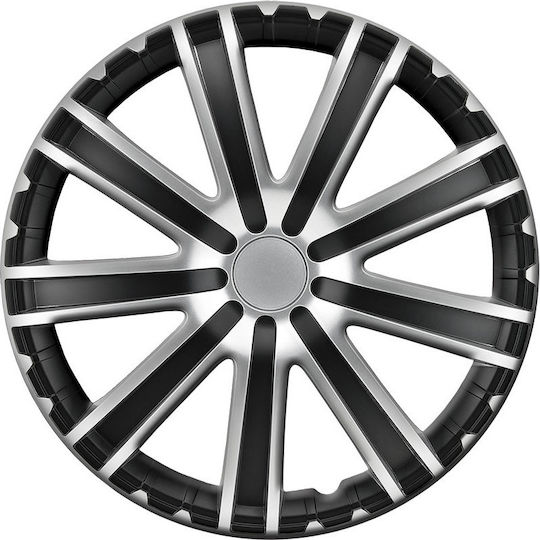 4Racing Τάσι Αυτοκινήτου Toro 1τμχ 15" Μαύρο/Ασημί