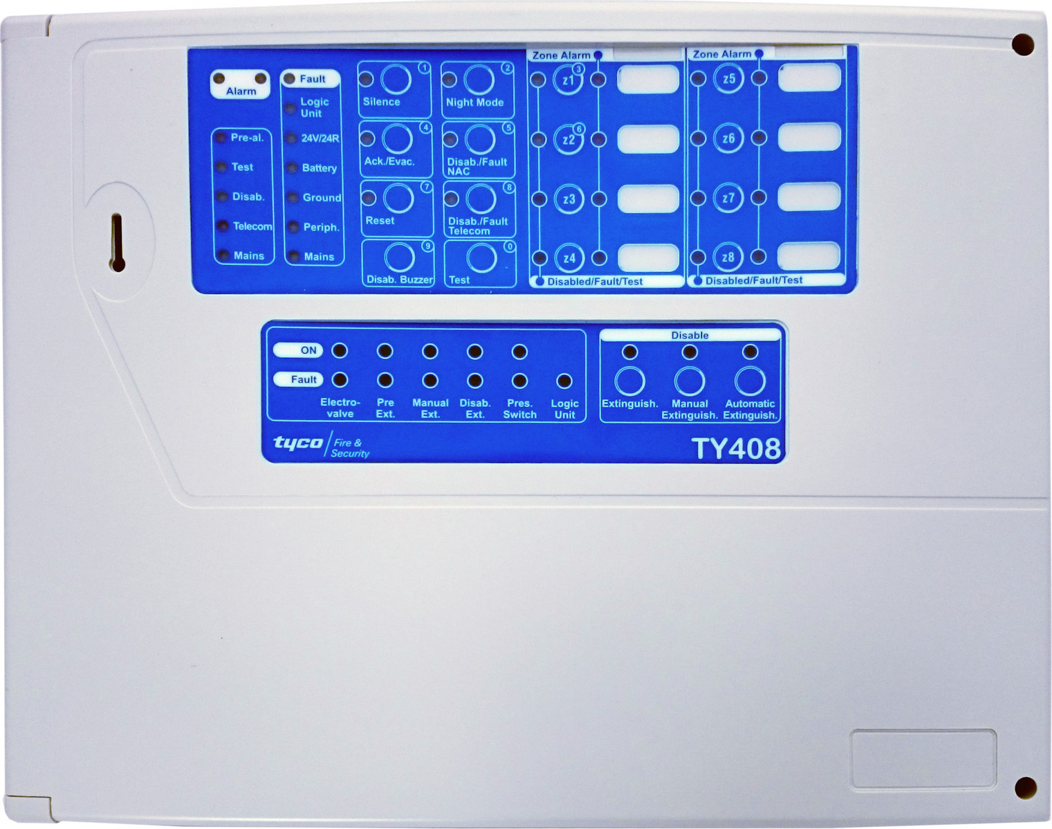 Tyco Fire Detection Panel 4 Ζωνών TY4084EN Skroutz.cy