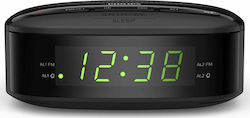 Philips Ψηφιακό Ρολόι Επιτραπέζιο με Ξυπνητήρι Μαύρο TAR3205/05