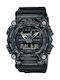 Casio G-Shock Analogic/Digital Ceas Cronograf Baterie cu Negru Brățară din cauciuc