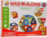 Μαγνητικό Παιχνίδι Mag Building Carnival Set 20pcs για 3+ Ετών