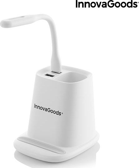 InnovaGoods Kabelloses Ladegerät (Qi Pad) Weißs (V0103210)