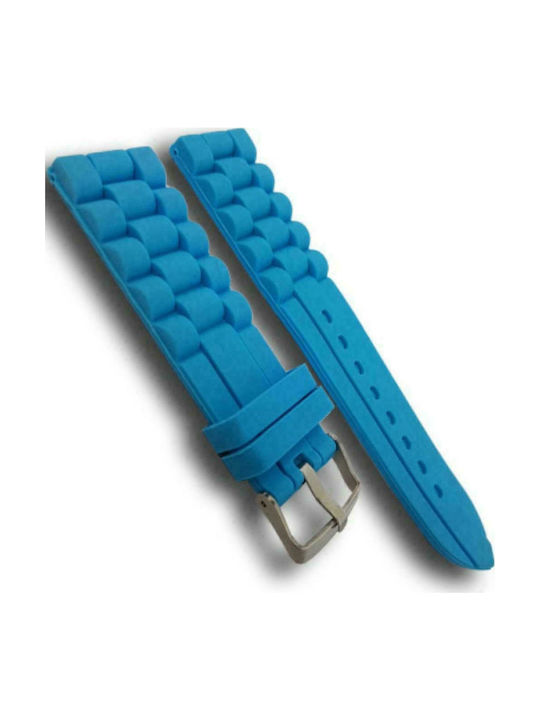 Tzevelion S1120 Rubber Strap Light Blue 20mm