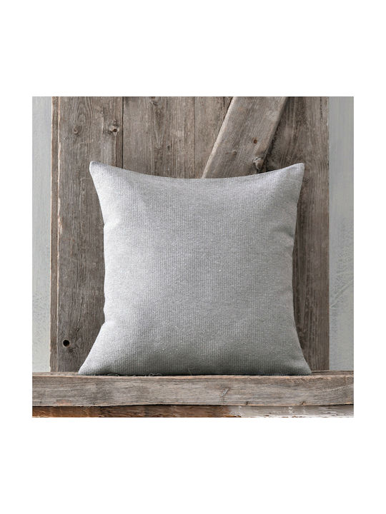 Rythmos Decorative Pillow Case Echo from 100% Cotton Grey 40x40cm.