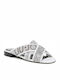 Astra Women's Flat Sandals in Silver Color