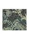 Wallpaper Floral Vinyl Green L1005xW53cm Washable