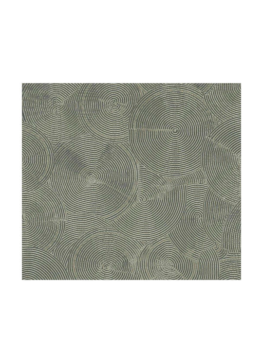 Wallpaper Circles Vinyl Black L1005xW53cm Washable