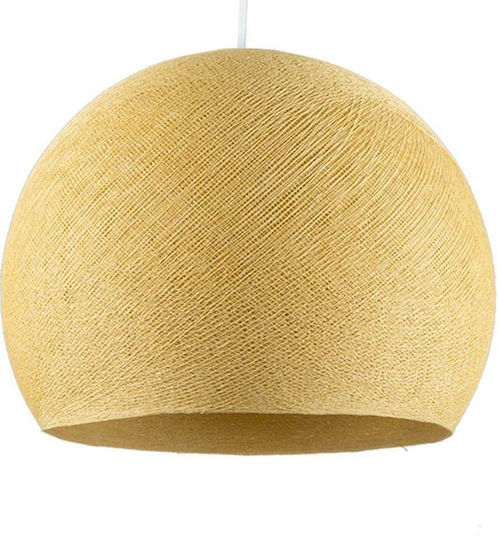 La Case de Cousin Paul Kids Plastic Single Ceiling Light E27 Coupole Moutarde 30x40cm