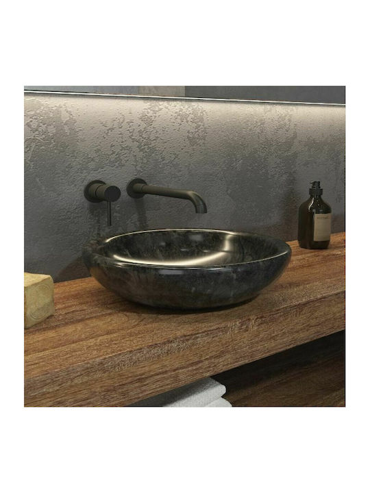 Karag Sora SORA-NR Vessel Sink Stone 40x40x12cm Black