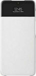 Samsung S View Wallet Cover Synthetic Leather White (Galaxy A72)