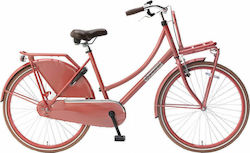 Popal Daily Dutch Basic 26" Lady Κόκκινο Ποδήλατο Πόλης χωρίς Ταχύτητες