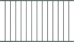 vidaXL Fencing Panel Anthracite Metal Fence Railings in Gray Color 1.25x1.7m