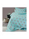 Melinen Kids Quilt Single Star Boy Light Blue 160x220cm