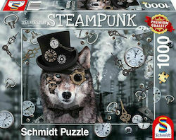 Steampunk Wolf Puzzle 2D 1000 Bucăți