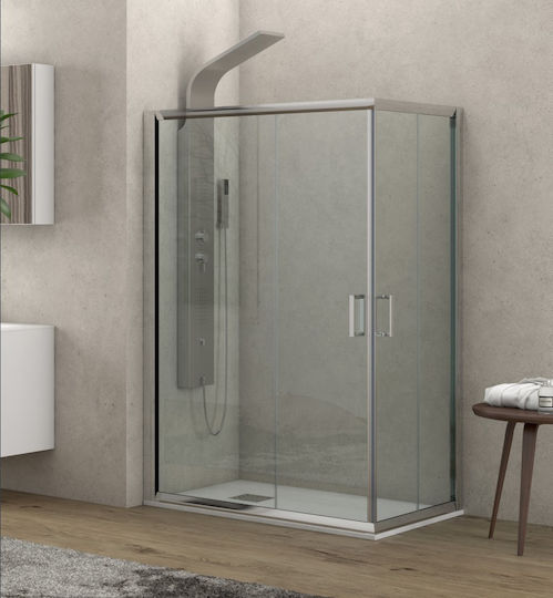 Karag New Flora 100 Кабинет Душ с Плъзгащи се Врата 70x100x180см Прозрачно стъкло Karag New Flora 100 Кабинет Душ с Плъзгащи се Врата 70x100x180см Прозрачно стъкло