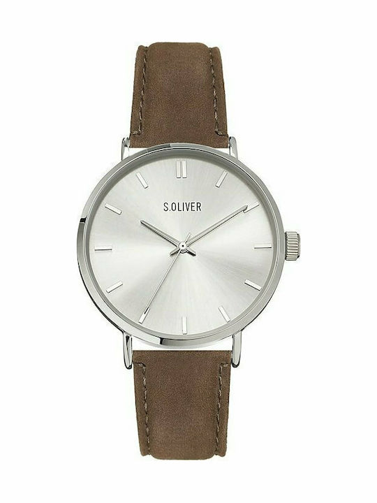 s.Oliver Watch Battery with Leather Strap s.Oliver Watch Battery with Leather Strap