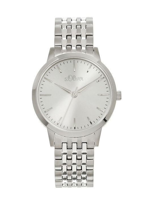 s.Oliver Women's Watch with Silver Metal Bracelet
