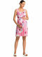 Vamp Sleeveless Nightgown for Maternity Hospital & Breastfeeding Fuchsia