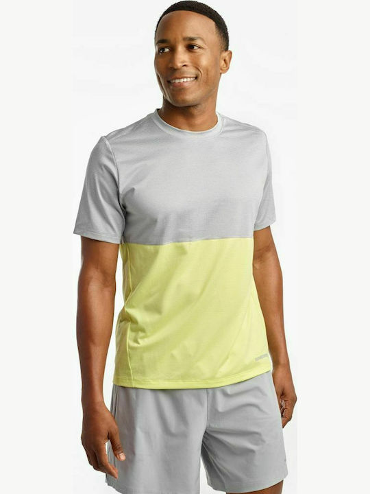 Saucony Tread Tech Bărbați T-shirt Sportiv cu Mânecă Scurtă Multicolor