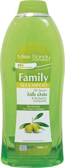 Miss Sandy Family Olive Oil Shampoos for All Hair Types 1000ml