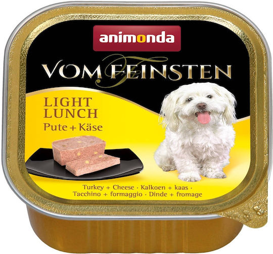 Animonda Vom Feinsten Light Lunch Υγρή Τροφή Σκύλων σε Ταψάκι Διαίτης με Γαλοπούλα Διαίτης, χωρίς Σιτηρά & Γλουτένη 150gr
