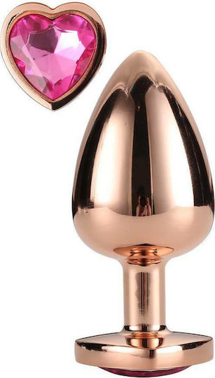 Dream Toys Gleaming Love Gold Plug Πρωκτική Σφήνα Large Χρυσή 9.5cm