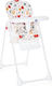 Lorelli Dulce Foldable Highchair with Metal Frame & Fabric Seat White Fruits