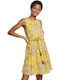 Desigual Adriana Summer Mini Dress Yellow