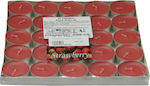 Marhome Scented Tealights Strawberry Red (up to 4hrs Duration) 25pcs