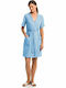 Vamp Summer Women's Cotton Robe Ciel