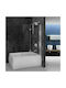 Aquarelle Bathtub Fresh 2 Διαχωριστικό Μπανιέρας με Πτυσσόμενη Πόρτα 110-112x145cm Clear Glass