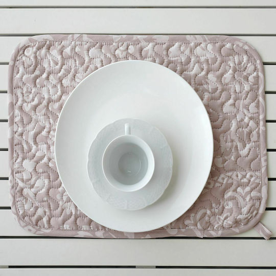 Melinen Dakota Platzdeckchen Stoff Beige 45x31cm 1Stück