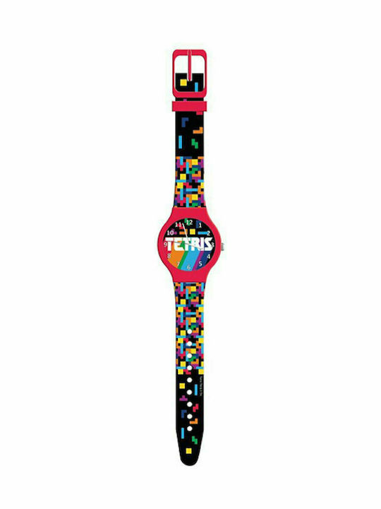 Διακάκης Παιδικό Αναλογικό Ρολόι 32mm Tetris Πολύχρωμο