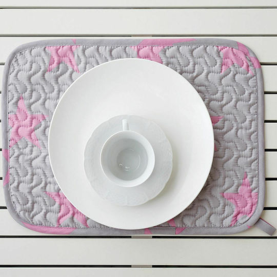 Melinen Star Girl Platzdeckchen Stoff Pink 45x31cm 1Stück