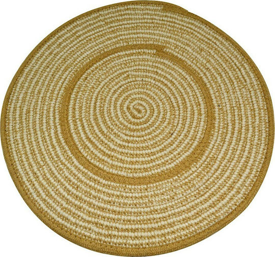 Ankor Platzdeckchen Rund Stoff Beige 40cm 1Stück