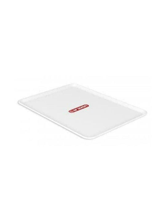 Araven Plastic Dreptunghiular Tavă de Servire în Culoare Alb 50x36x1.2cm 1buc