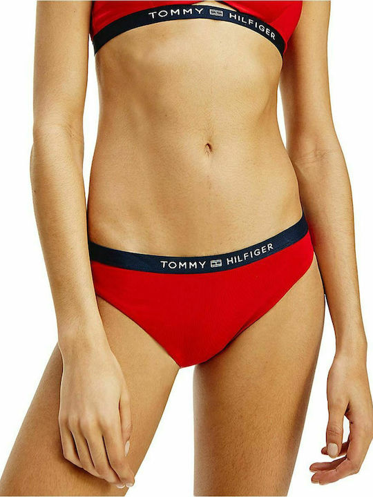 Tommy Hilfiger Bikini Slip with Ties Red