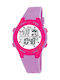 Jaga M107X Digital Kids Watch 36mm Lilac With Rubber Strap M107X-Purple