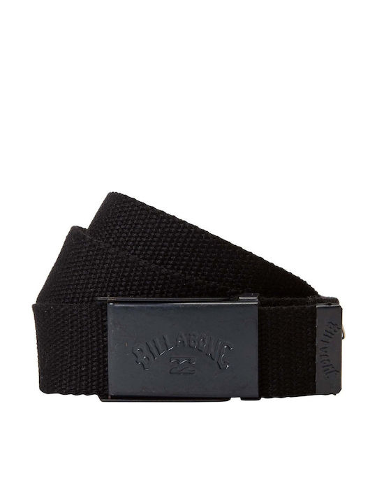 Cog Men's Belt Fabric Webbing Belt Black